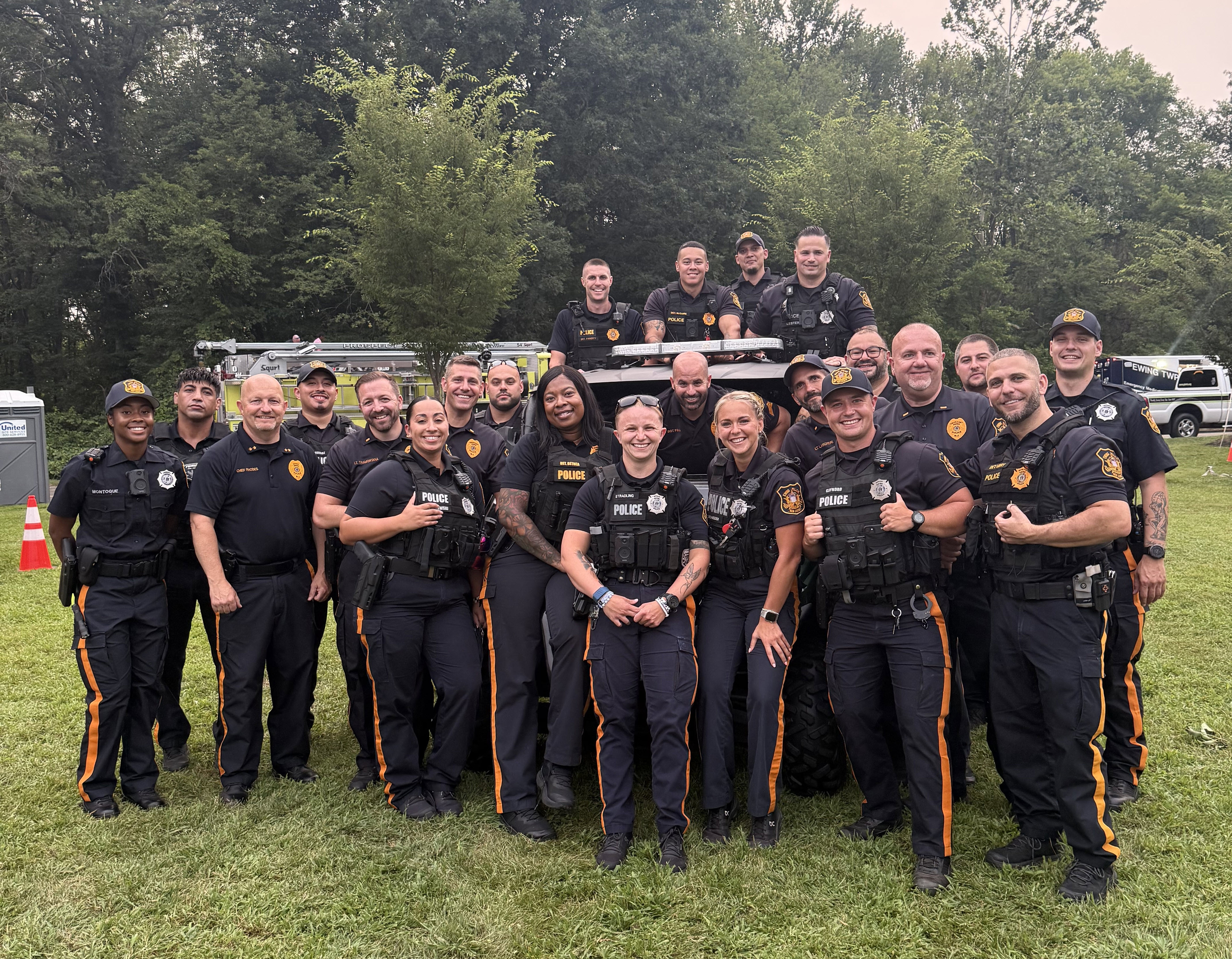 Ewing Police Officers Group Photo