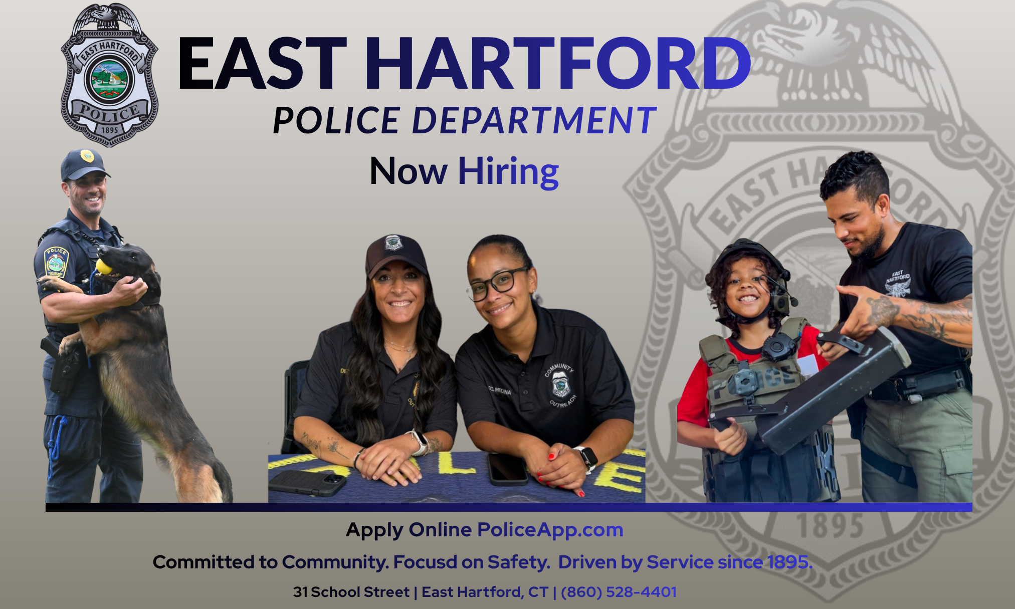 East Hartford Police Department, CT Police Jobs