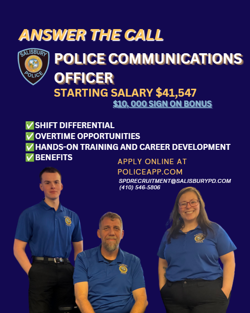 Salisbury Police Department, MD Police Jobs