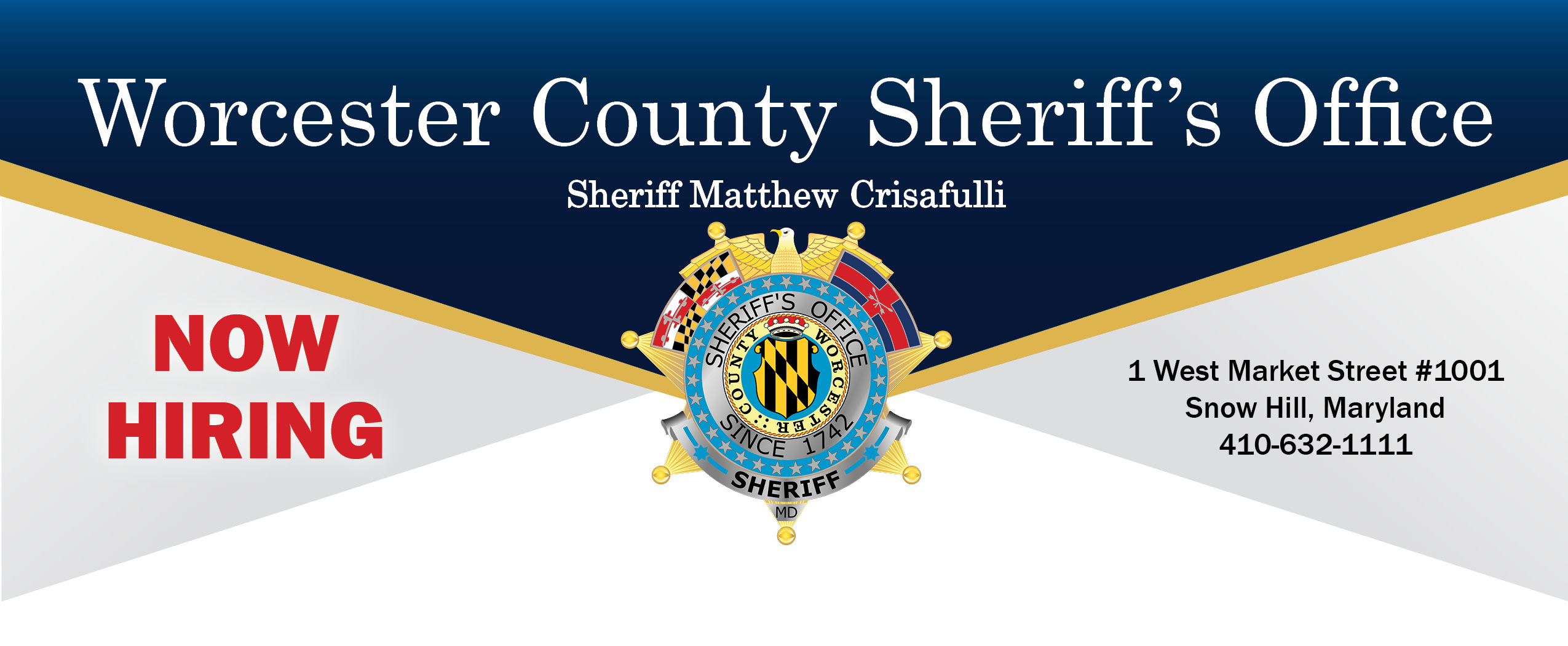 Worcester County Sheriff's Office, MD Police Jobs