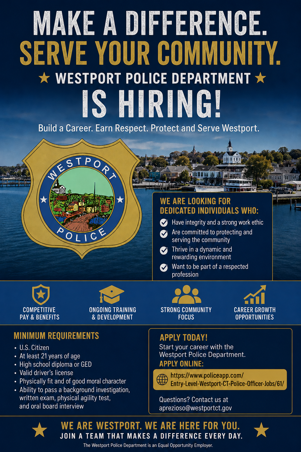 Westport Police Department Hiring Flyer